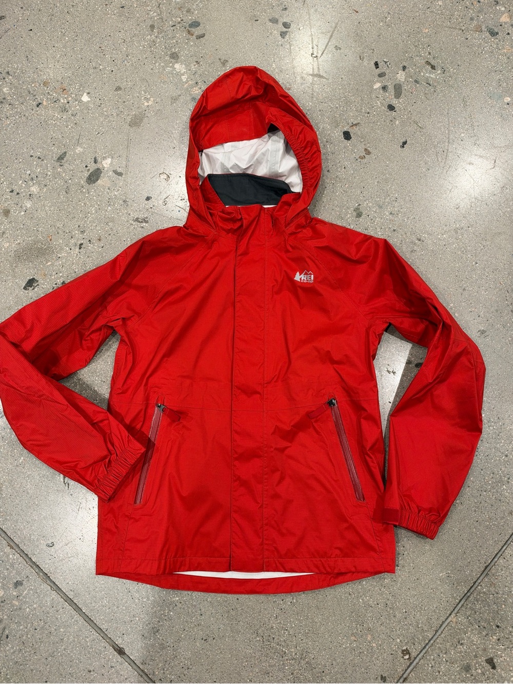 REI Kids' Bright Red Hooded Raincoat